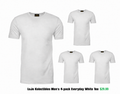 LuJo Kolectibles Men’s Everyday White Tee 4-Pack