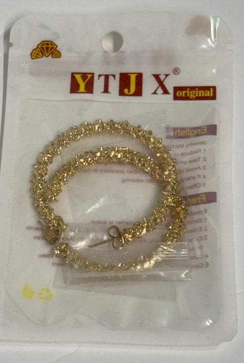 Golden Glam Textured Hoop Earrings