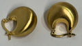 Golden Aura Sculpted Hoop Earrings